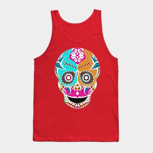 skull candy in wrestling mask ecopop pattern Tank Top